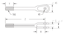 螺紋叉形接頭 HS 2355
